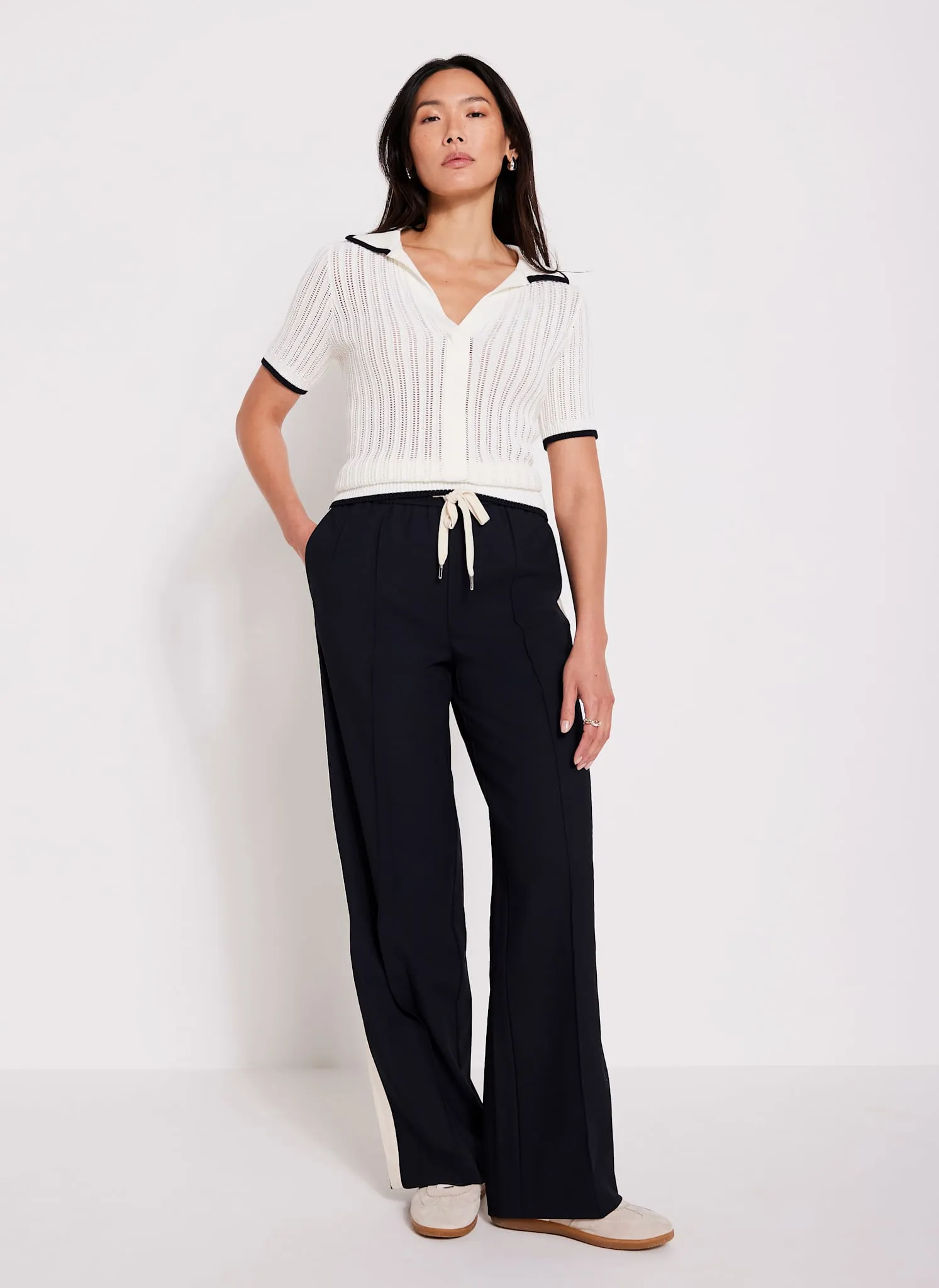 White Cotton Mix Polo Top sold by Mint Velvet product image thumbnail 5