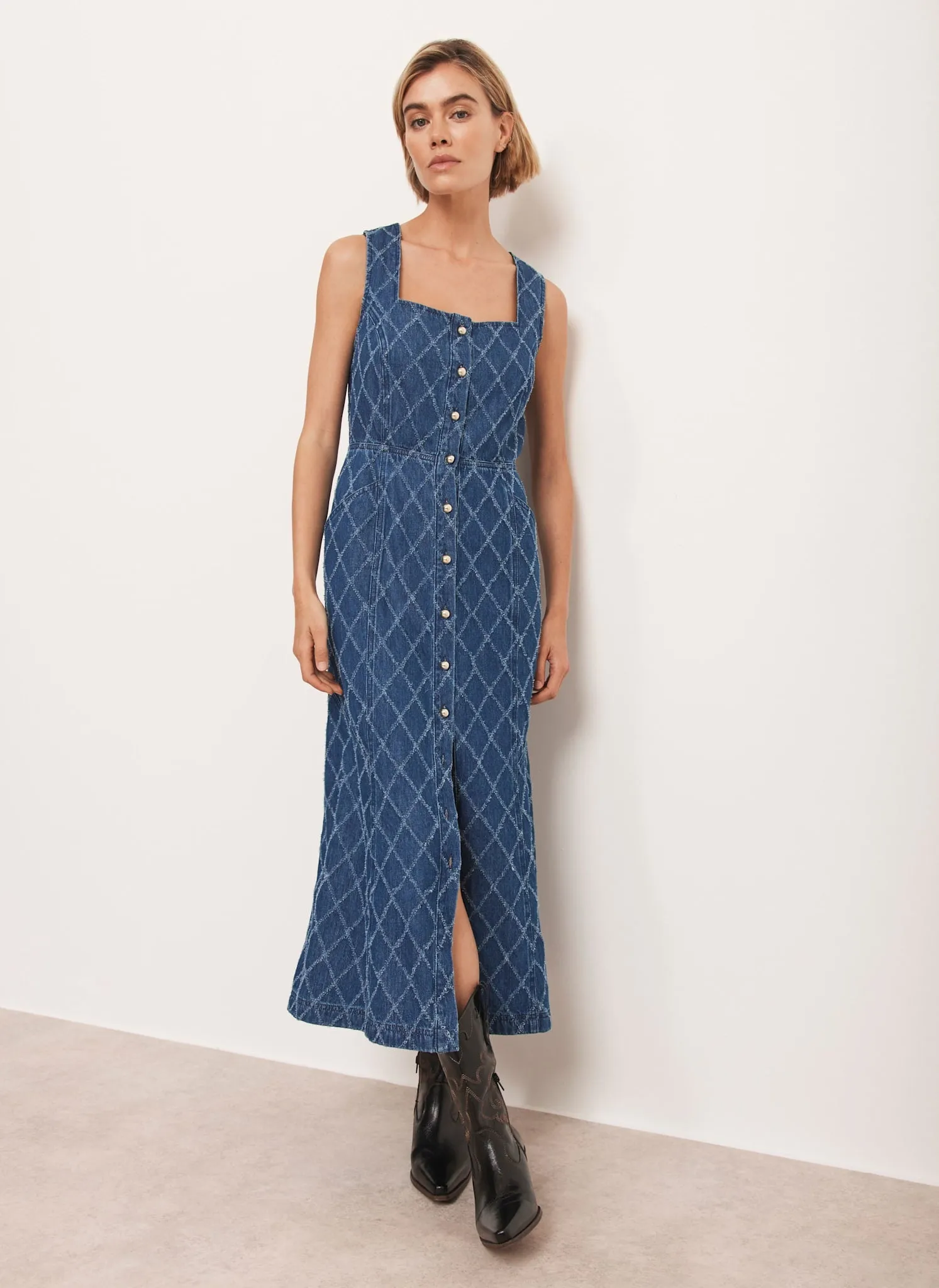 Indigo Denim Midi Dress sold by Mint Velvet