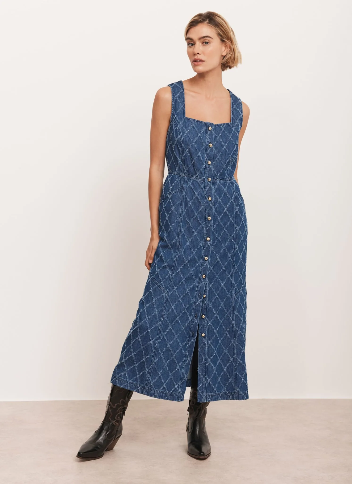 Indigo Denim Midi Dress sold by Mint Velvet product image thumbnail 4