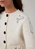 White Embroidered Knit Cardigan sold by Mint Velvet
