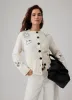 White Embroidered Knit Cardigan sold by Mint Velvet
