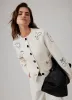 White Embroidered Knit Cardigan sold by Mint Velvet