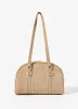 Otti Neutral Suede Shoulder Bag sold by Mint Velvet