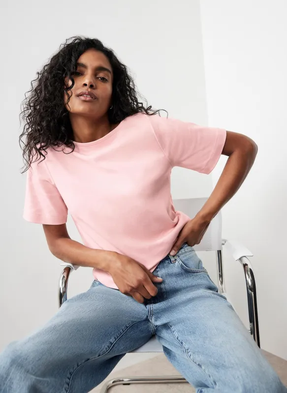 Pink Cotton T-Shirt sold by Mint Velvet