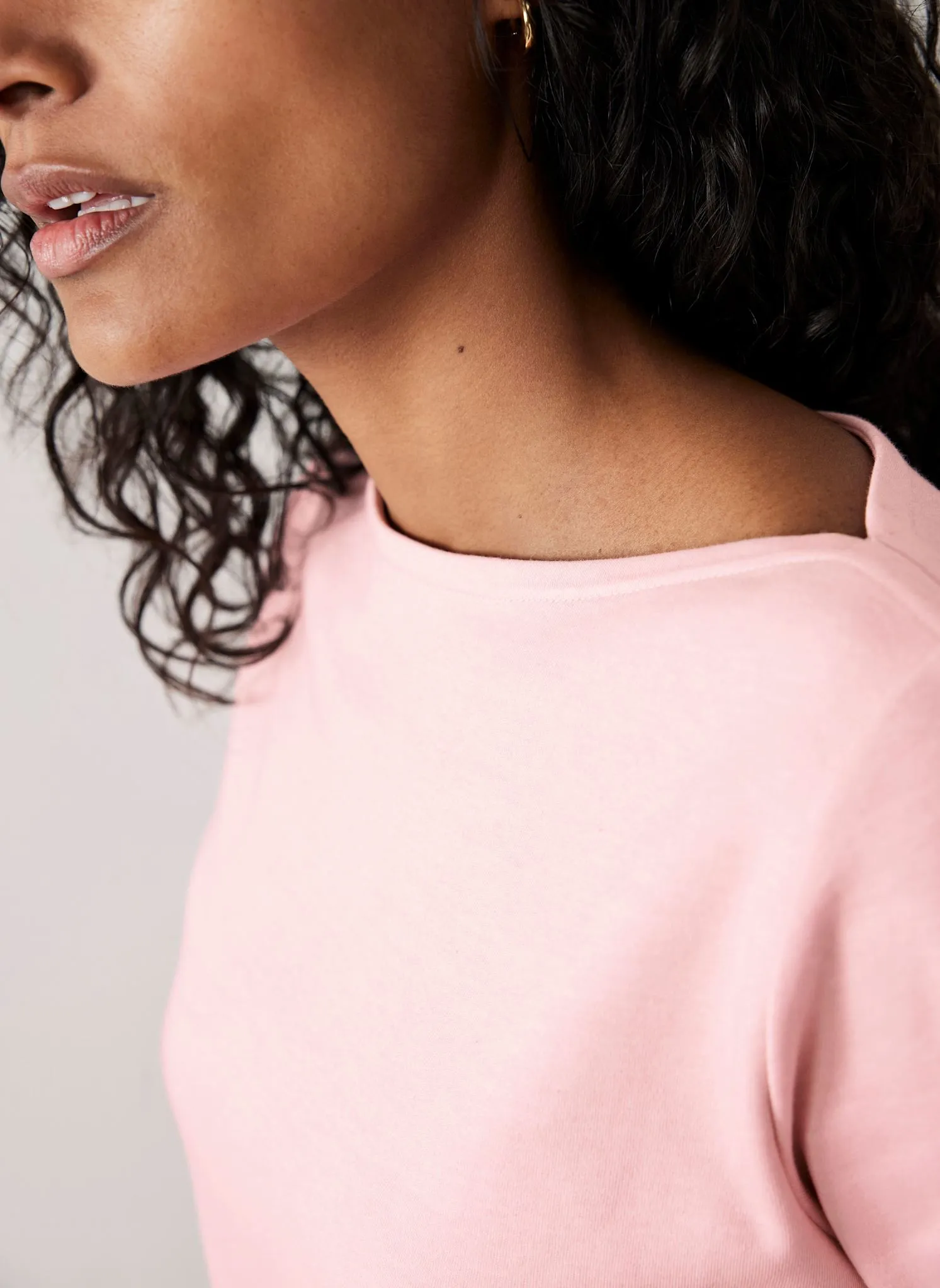 Pink Slash Neck T-Shirt sold by Mint Velvet product image thumbnail 5