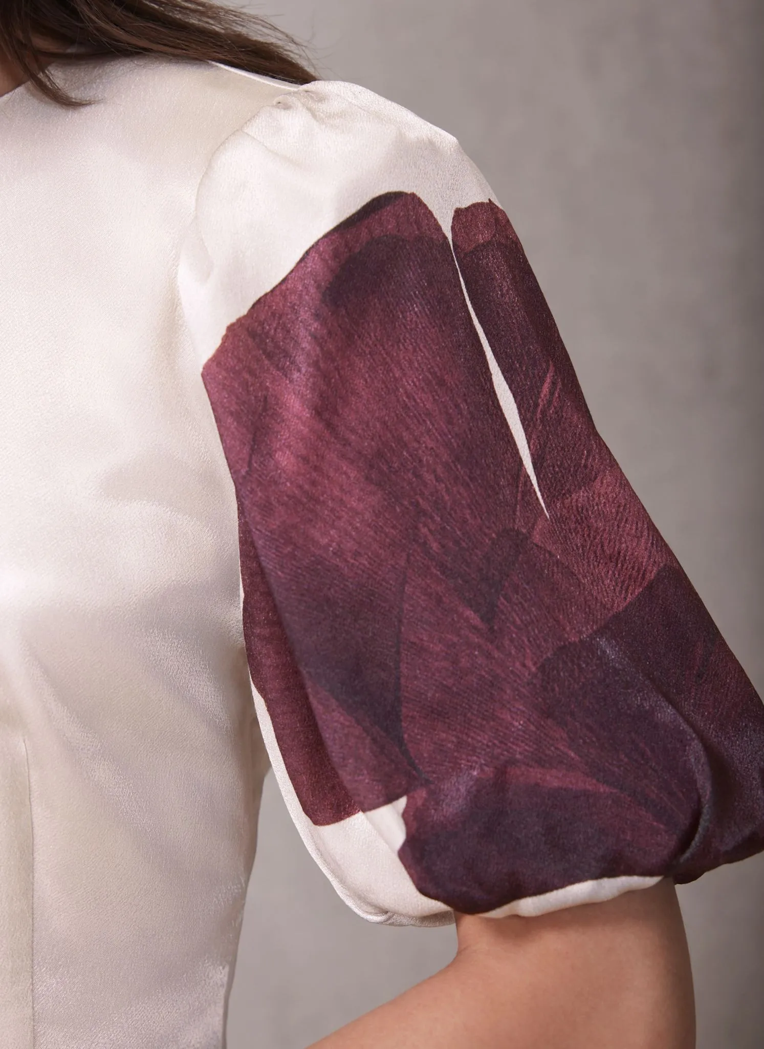 Burgundy Floral Print Top sold by Mint Velvet product image thumbnail 4