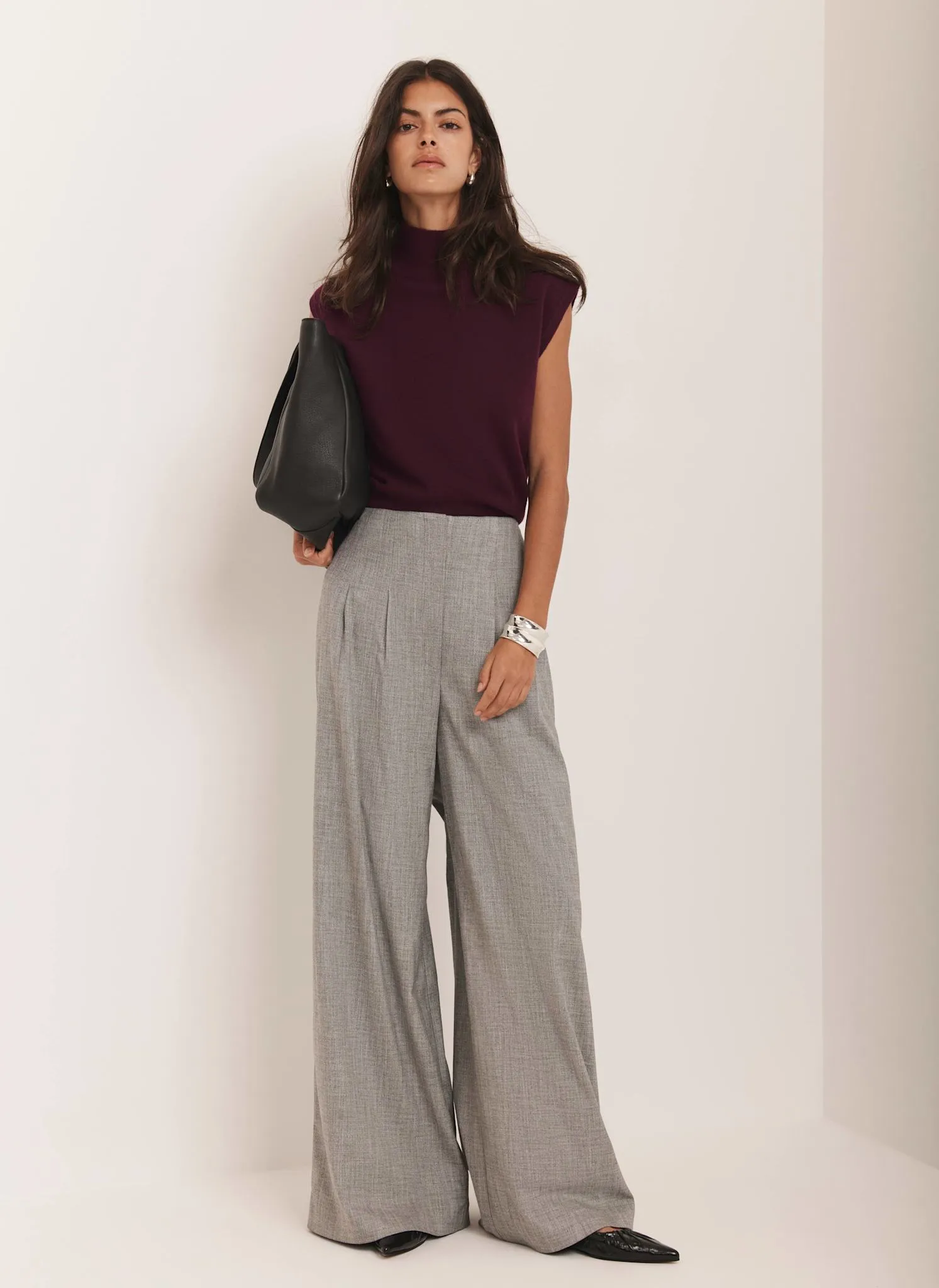 Burgundy Sleeveless Knit Top sold by Mint Velvet product image thumbnail 4