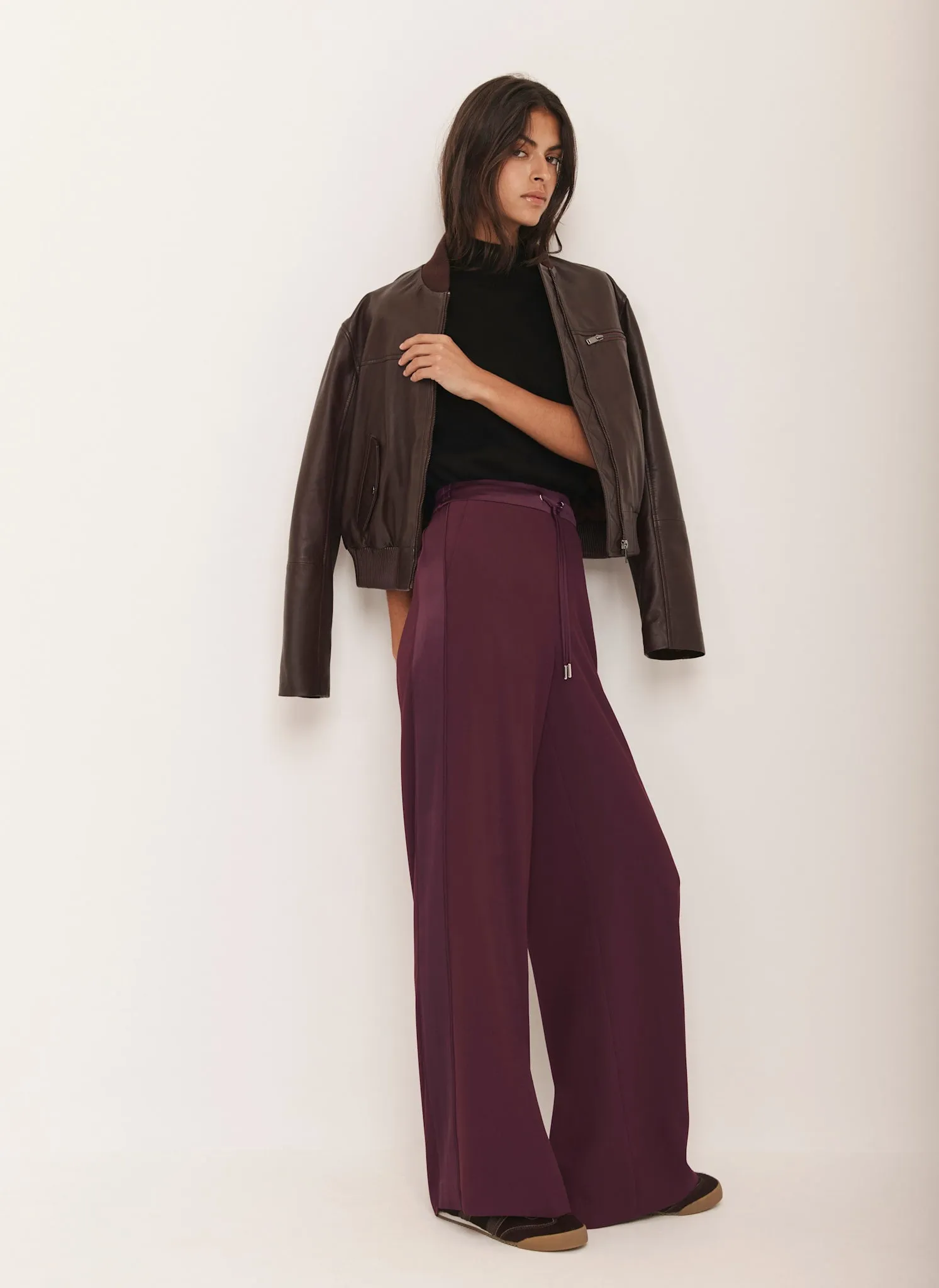 Burgundy Side Stripe Trousers sold by Mint Velvet product image thumbnail 3