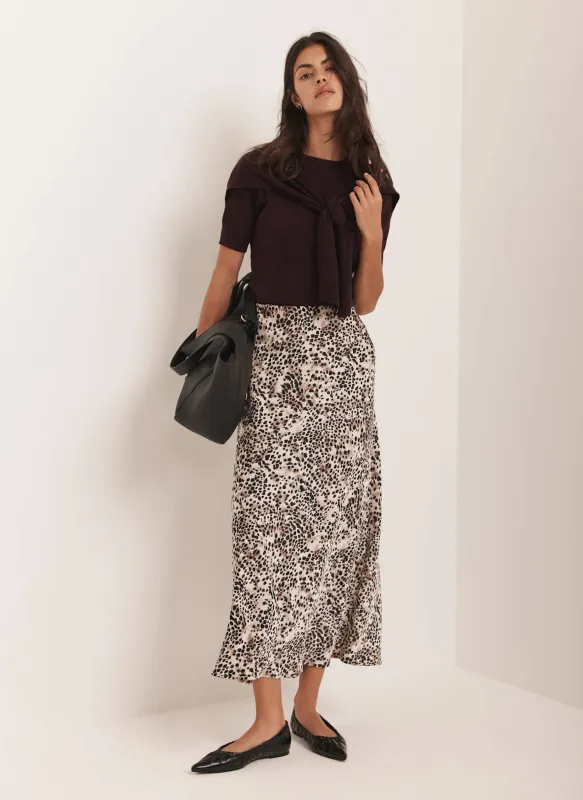 Leopard Print Slip Skirt sold by Mint Velvet