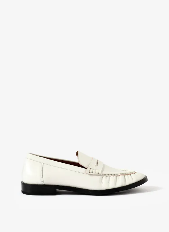 Gigi White Leather Penny Loafers sold by Mint Velvet