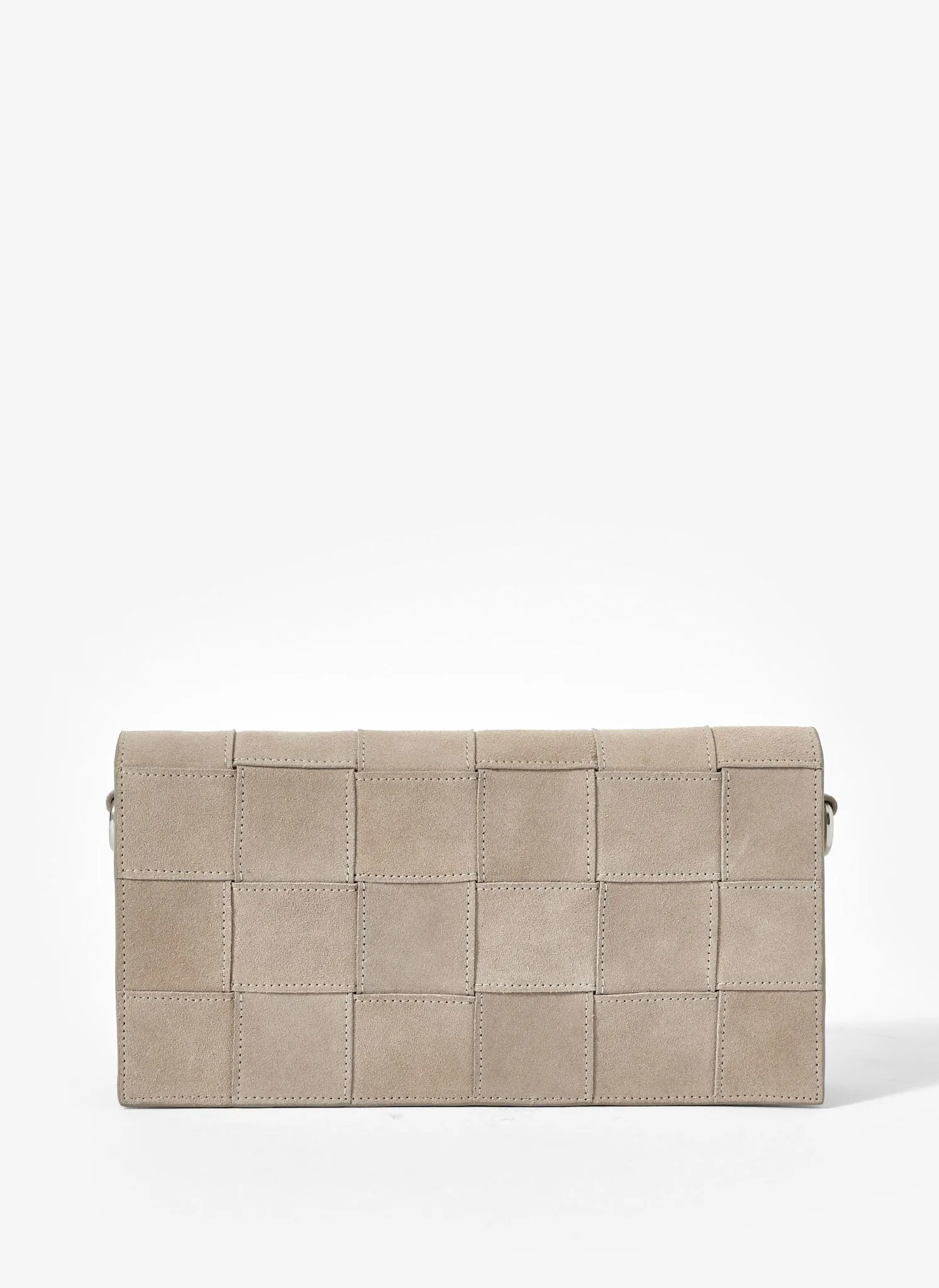 Avi Neutral Suede Woven Clutch sold by Mint Velvet product image thumbnail 2