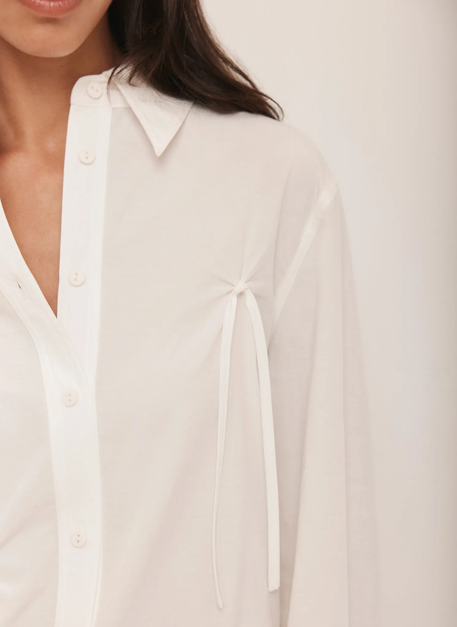 White Knot Detail Shirt sold by Mint Velvet product image thumbnail 4