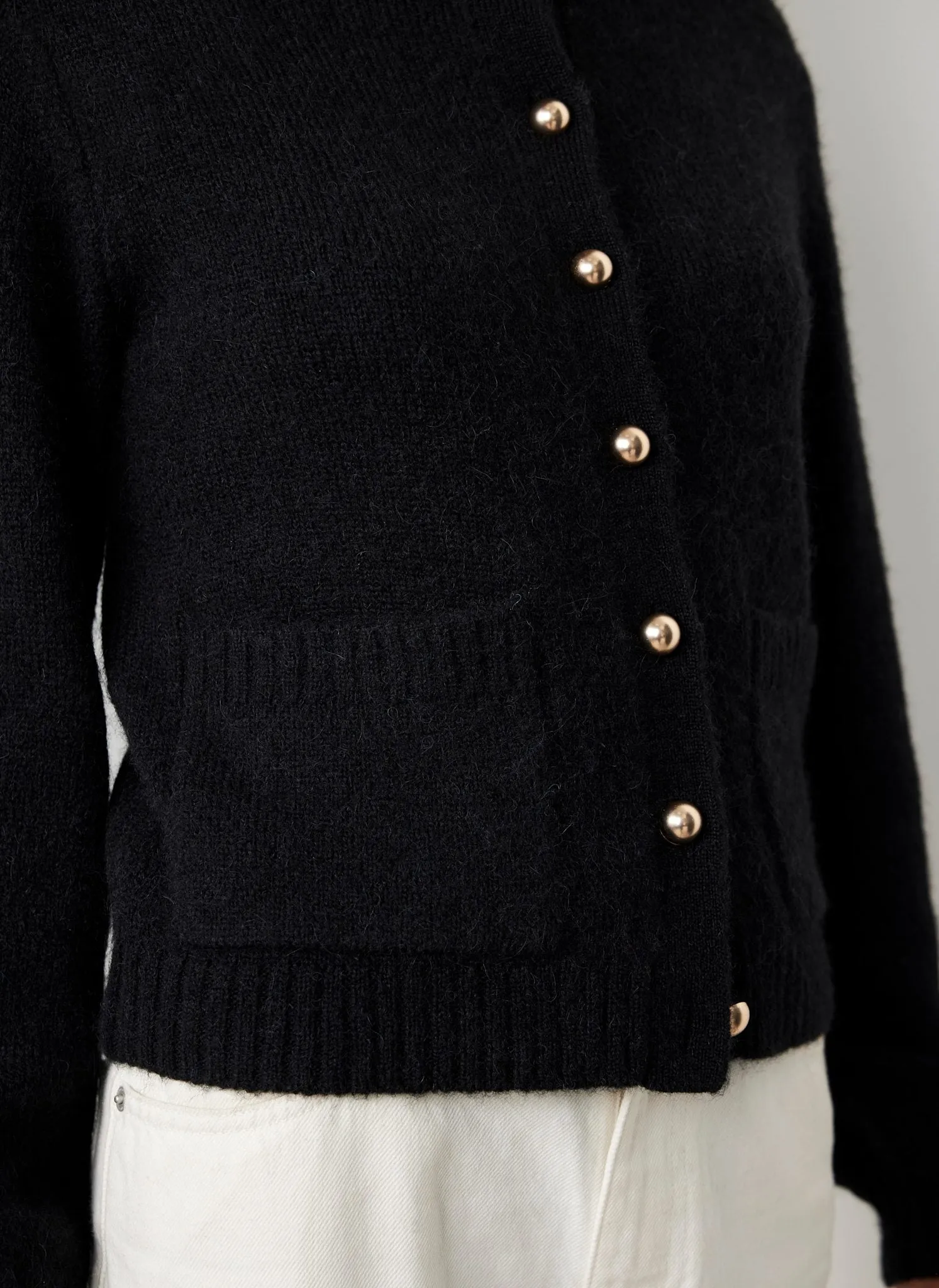 Black Wool Blend Cardigan sold by Mint Velvet product image thumbnail 4