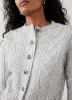 Grey Cable Knit Wool Blend Cardigan sold by Mint Velvet