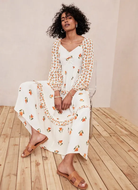 Jessica Print White Maxi Dress sold by Mint Velvet