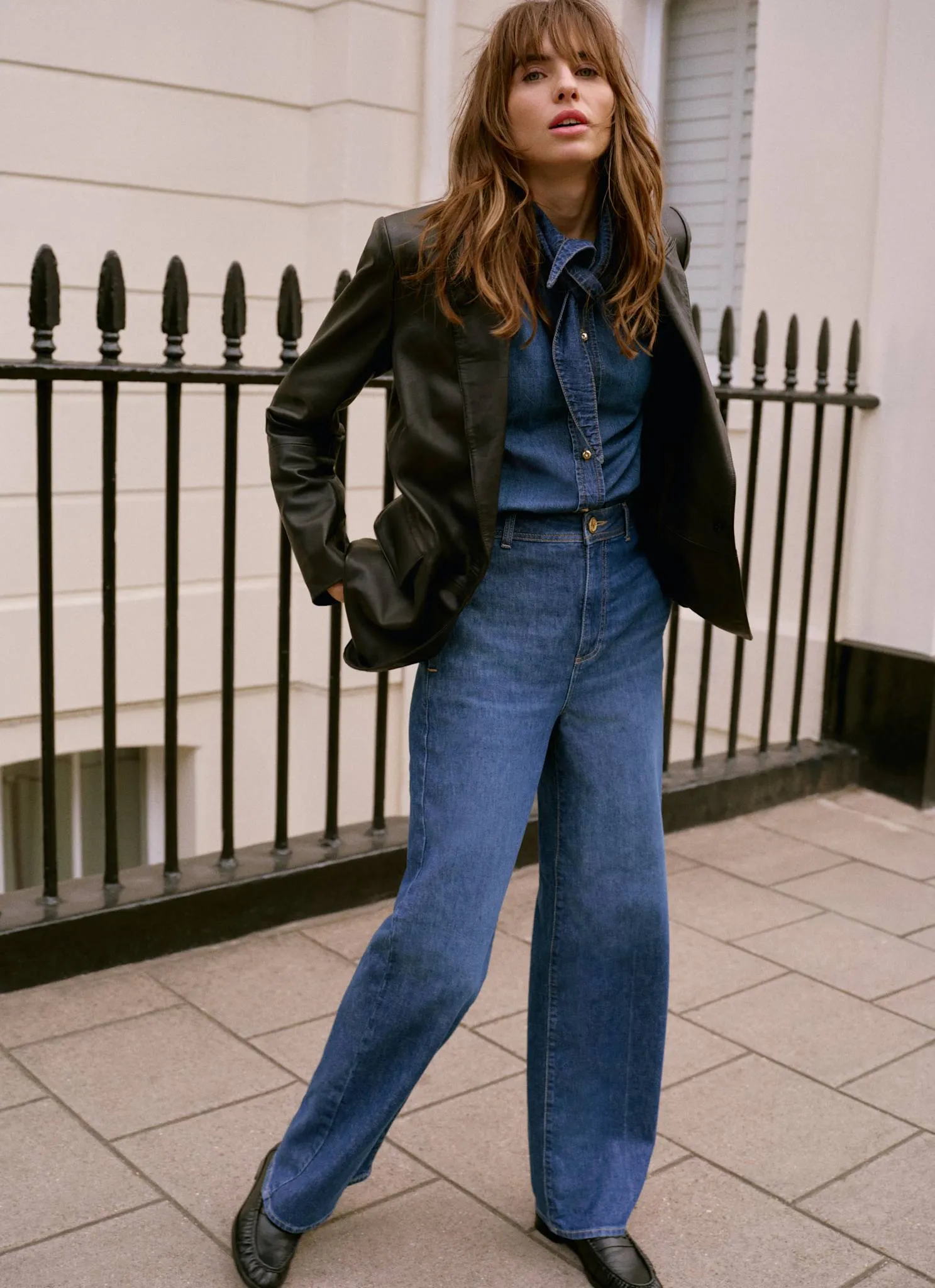 Black Leather Single Breasted Blazer sold by Mint Velvet product image thumbnail 5