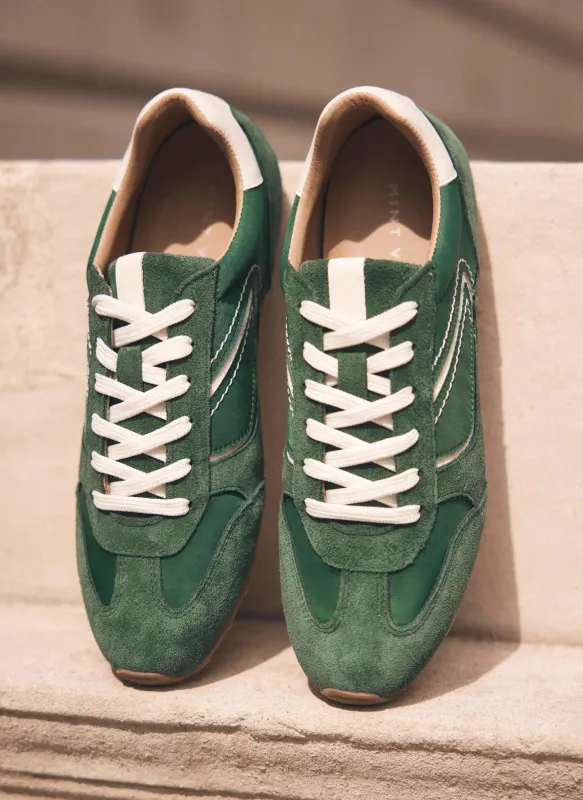 Cali Green Suede Trainers sold by Mint Velvet