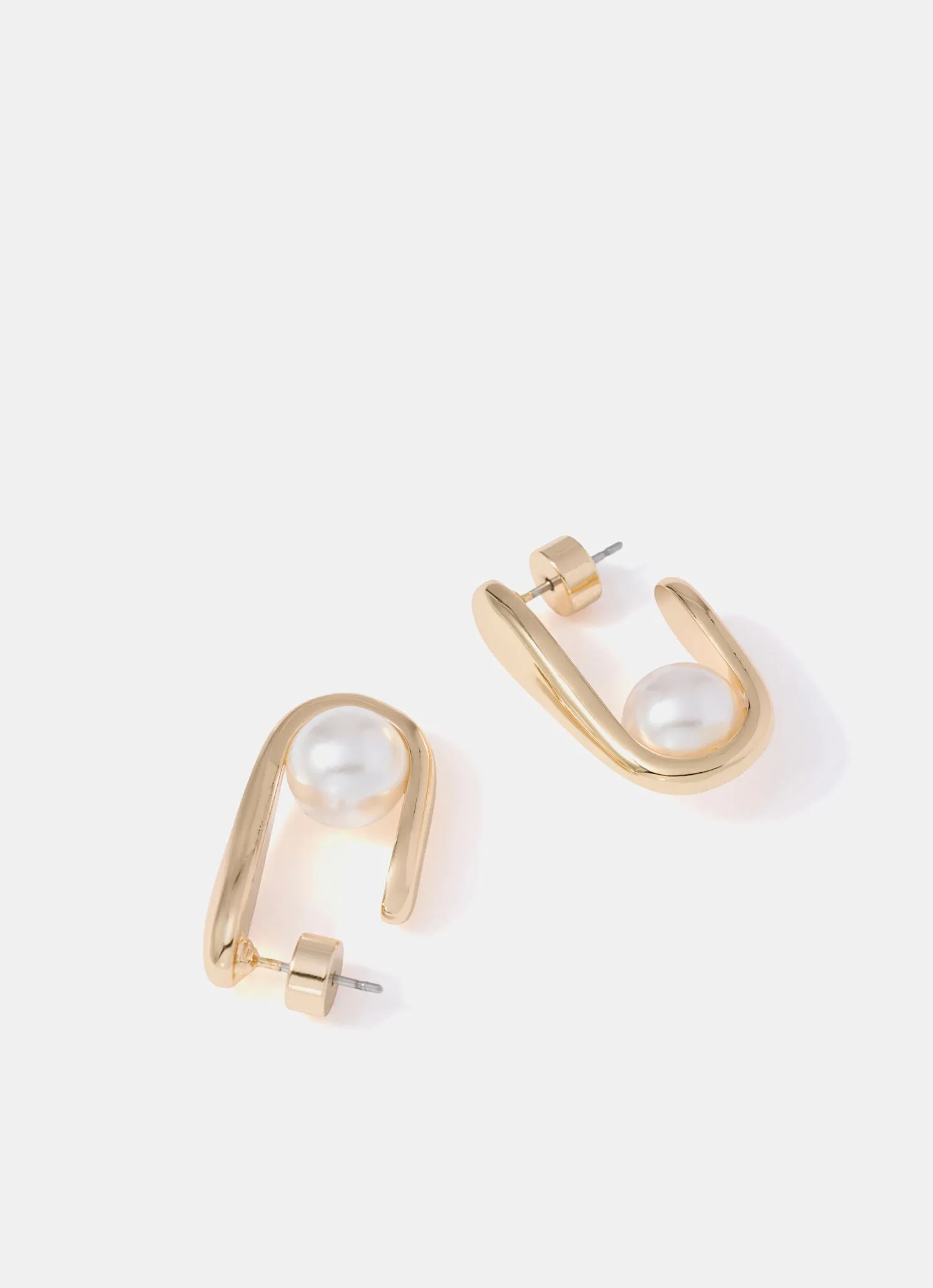 Gold Tone Pearl Earrings sold by Mint Velvet product image thumbnail 2