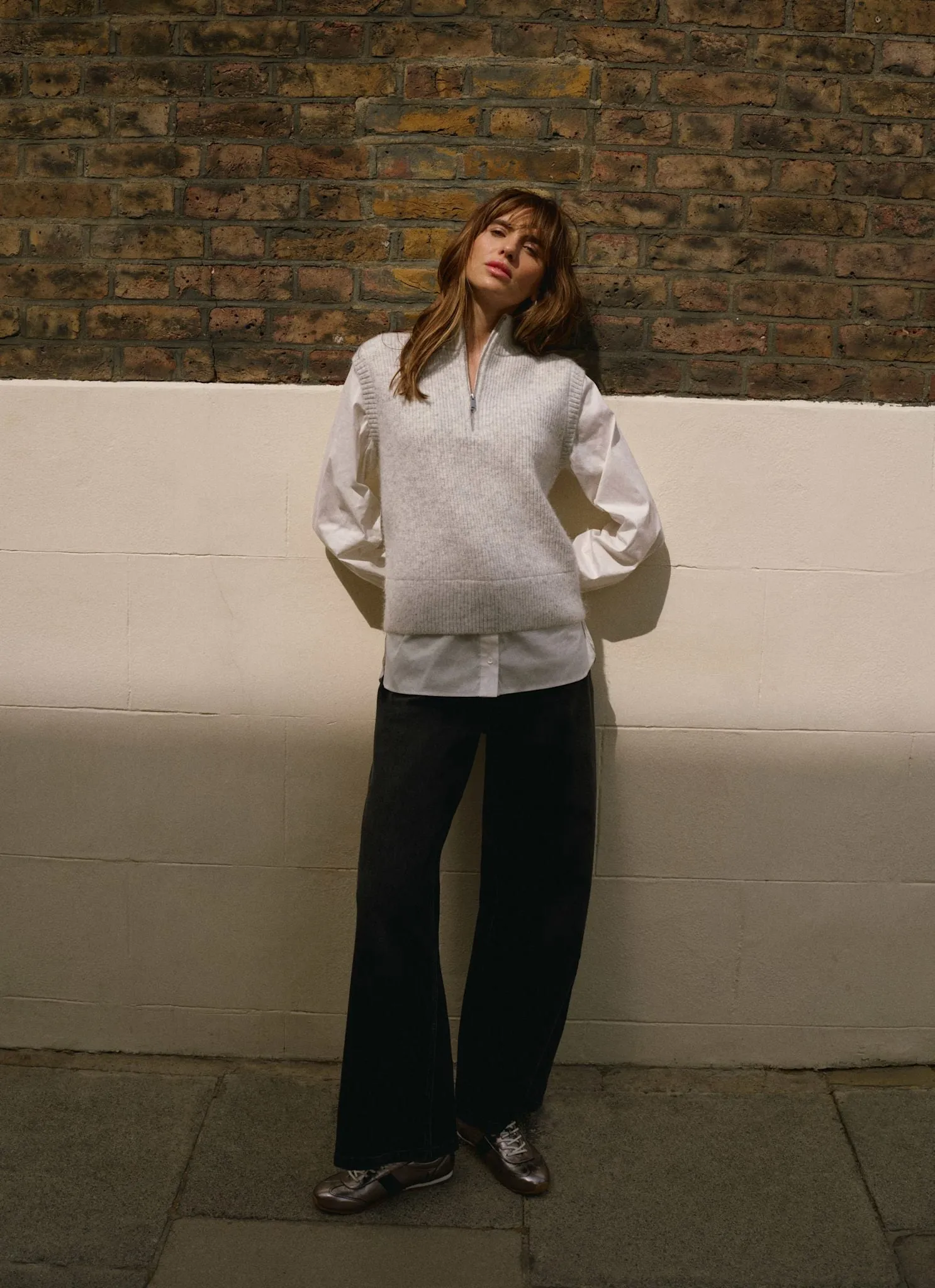 Grey Layered Shirt Knit Jumper sold by Mint Velvet product image thumbnail 5