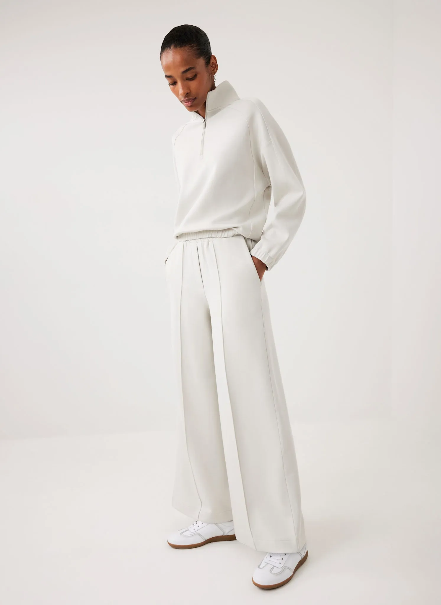 Cream Super Soft Wide Joggers sold by Mint Velvet product image thumbnail 2