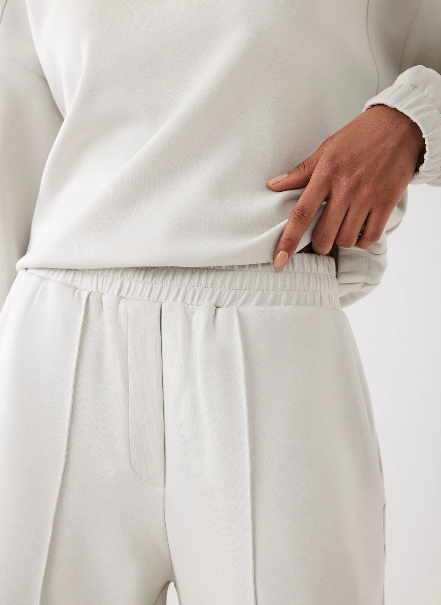 Cream Super Soft Wide Joggers sold by Mint Velvet product image thumbnail 3