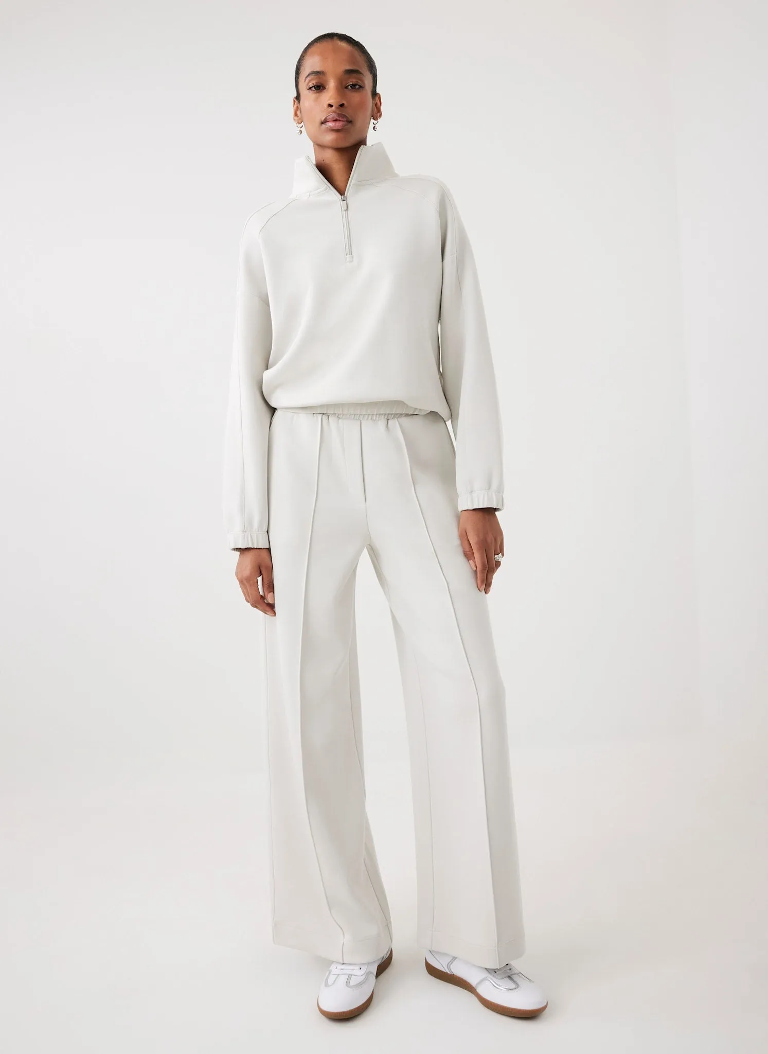 Cream Super Soft Wide Joggers sold by Mint Velvet product image thumbnail 5