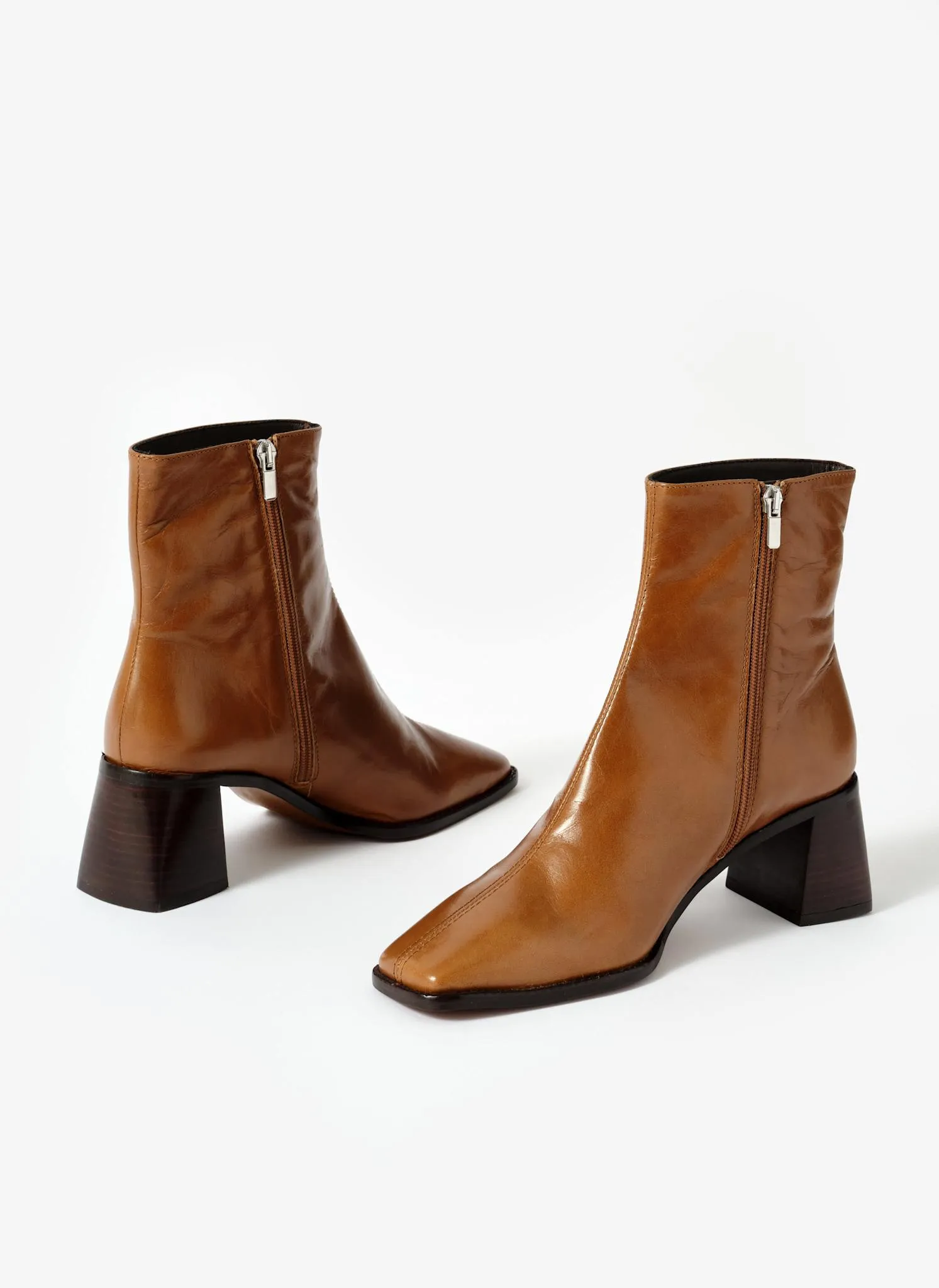 Aria Tan Leather Ankle Boots sold by Mint Velvet product image thumbnail 3
