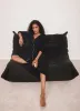 Black Ribbed Knit Maxi Dress sold by Mint Velvet