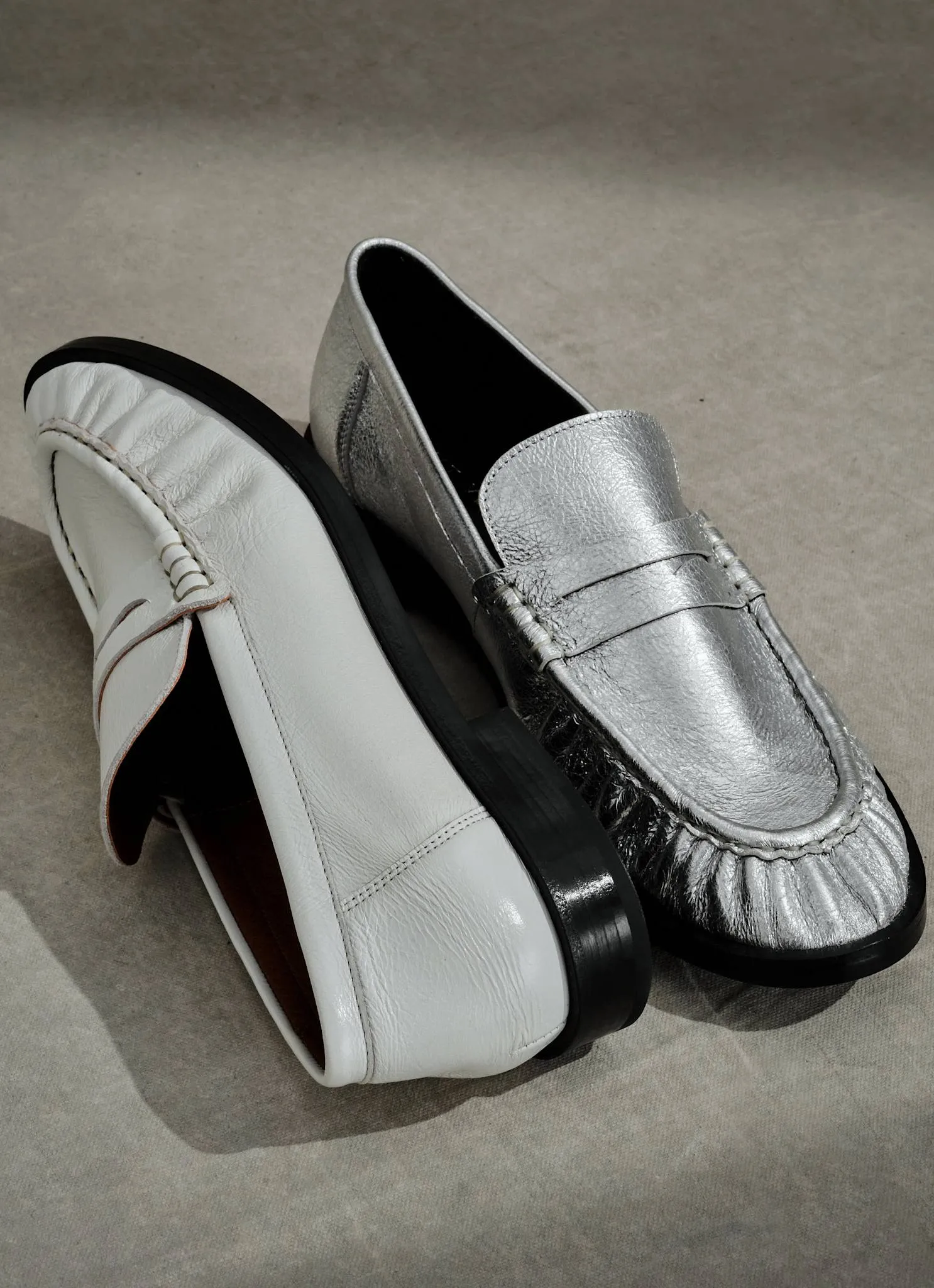 Gigi Silver Leather Loafers sold by Mint Velvet product image thumbnail 4