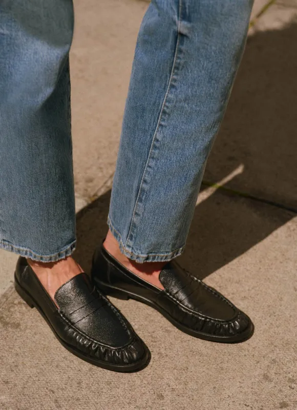 Gigi Black Leather Loafers sold by Mint Velvet