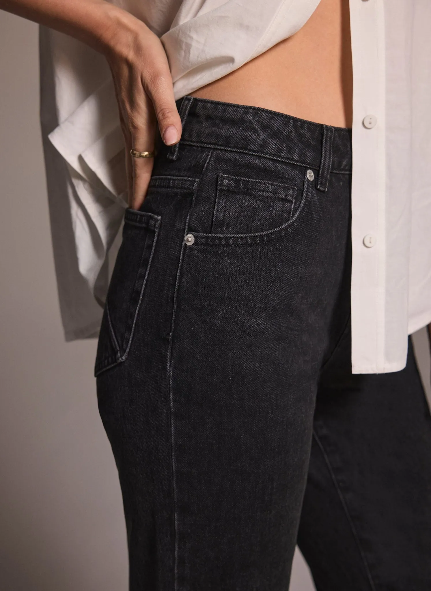 Washed Black Straight Leg Jeans sold by Mint Velvet product image thumbnail 3