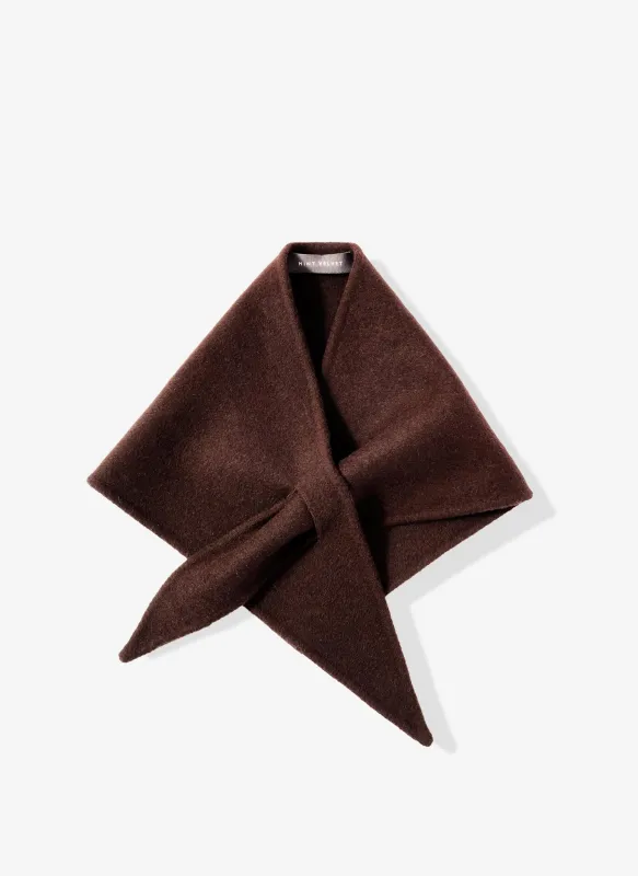 Brown Triangle Wool Neck Scarf sold by Mint Velvet