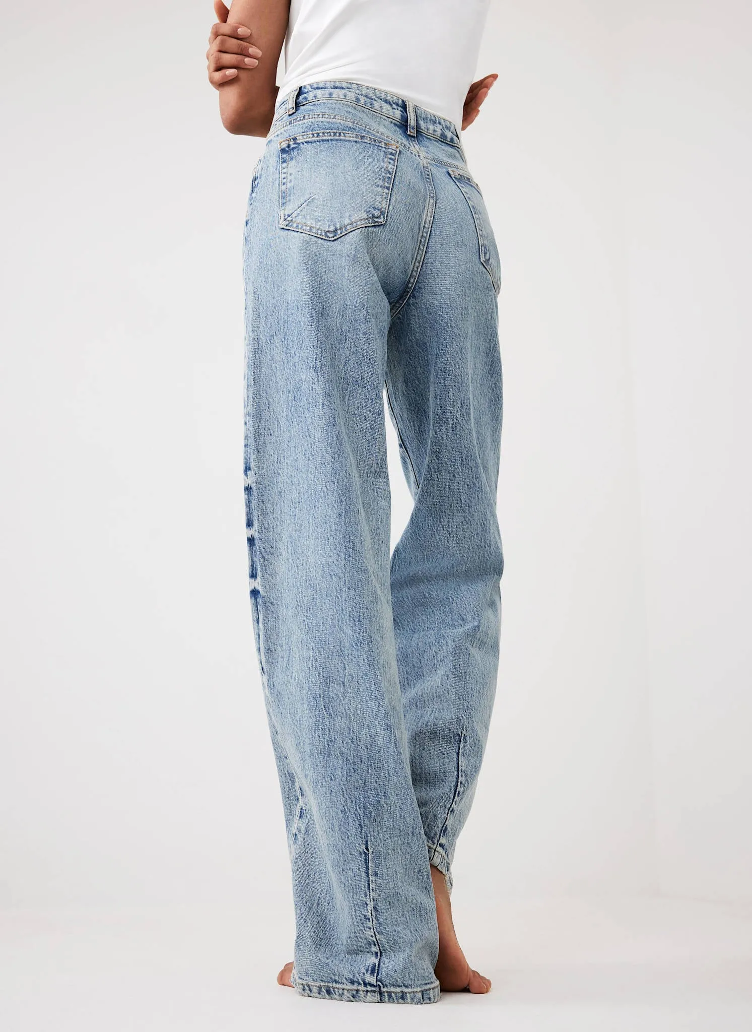 Mid Indigo Workable Wide Jeans sold by Mint Velvet product image thumbnail 4