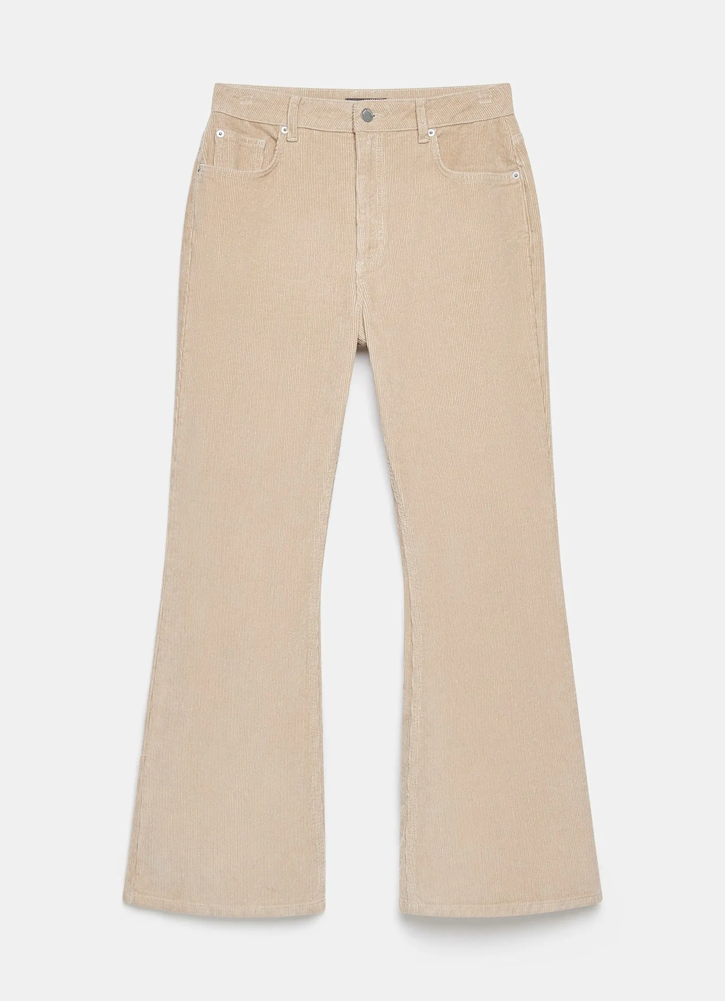 Neutral Corduroy Flared Trousers sold by Mint Velvet product image thumbnail 5