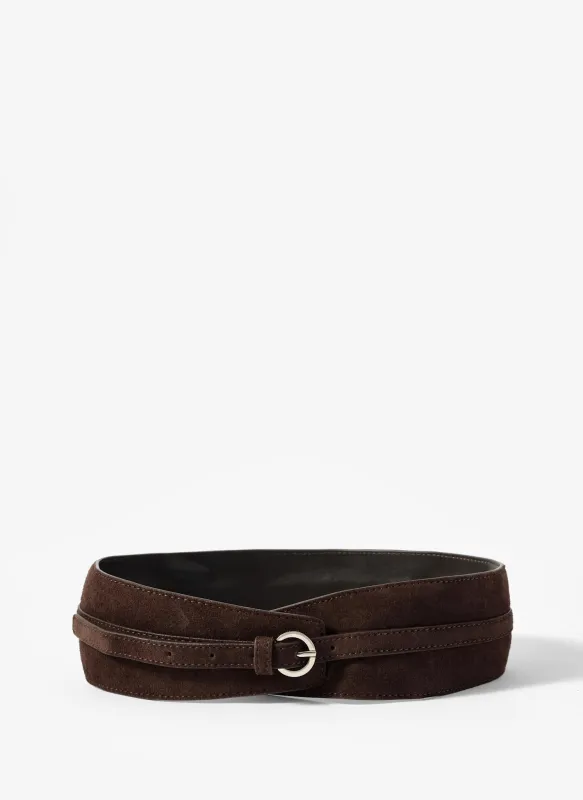 Brown Suede Wide Belt sold by Mint Velvet
