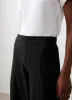 Black Pinstripe Wide Trousers sold by Mint Velvet