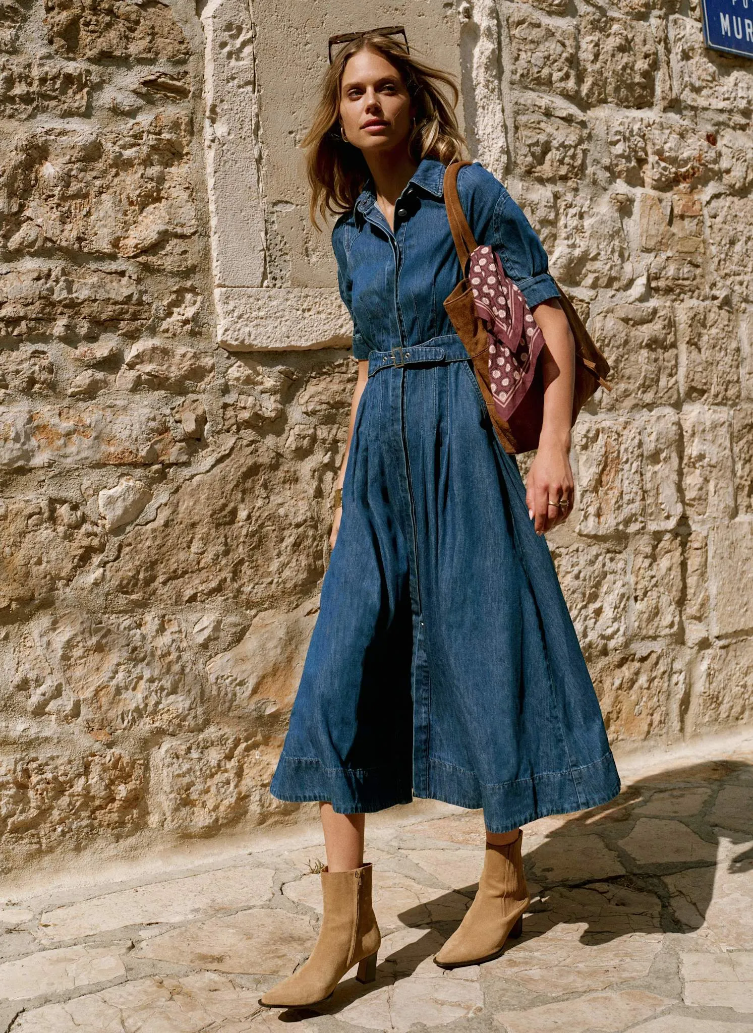 Indigo Denim Midi Shirt Dress sold by Mint Velvet