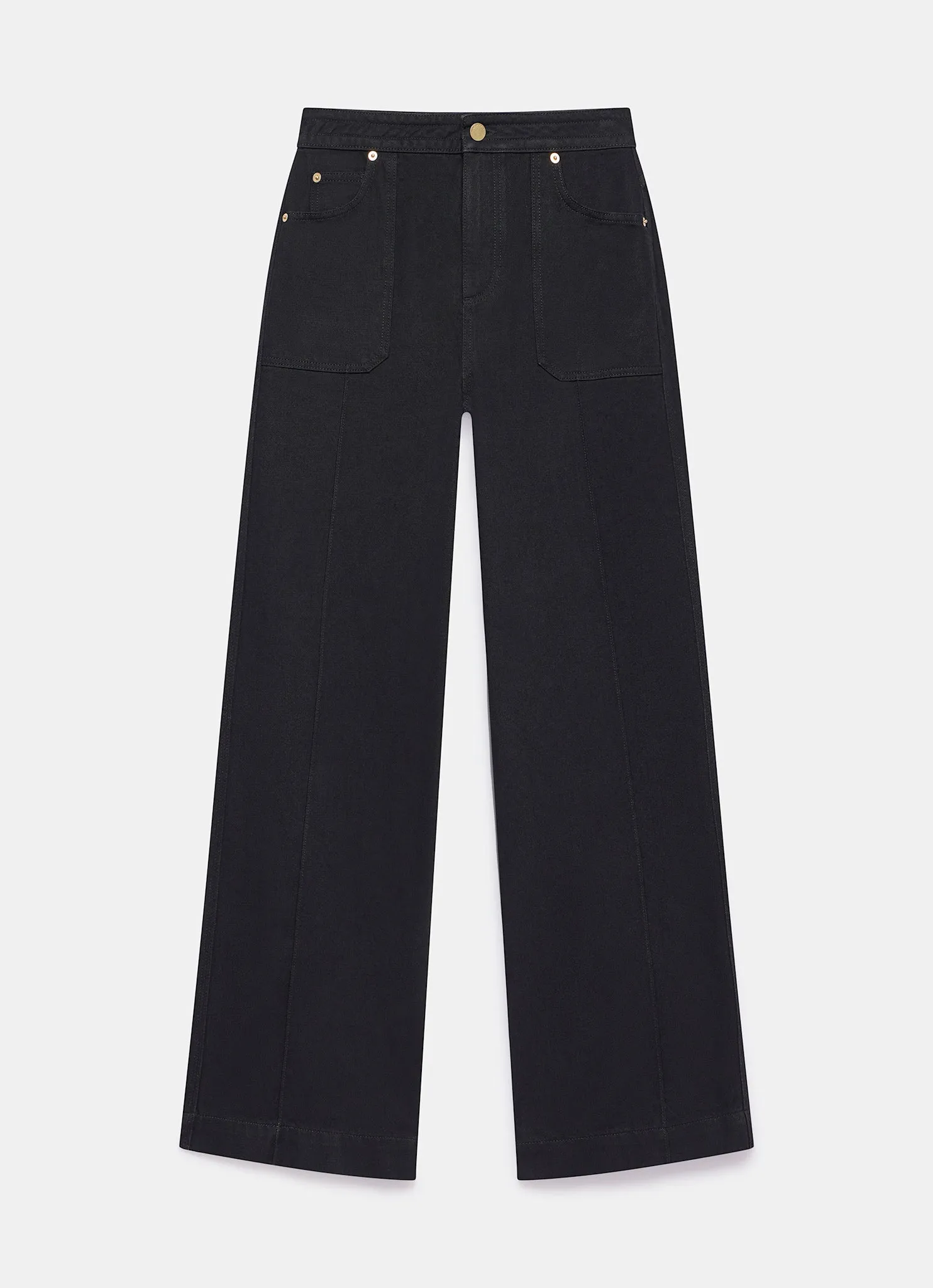 Black High Rise Wide Jeans sold by Mint Velvet product image thumbnail 5