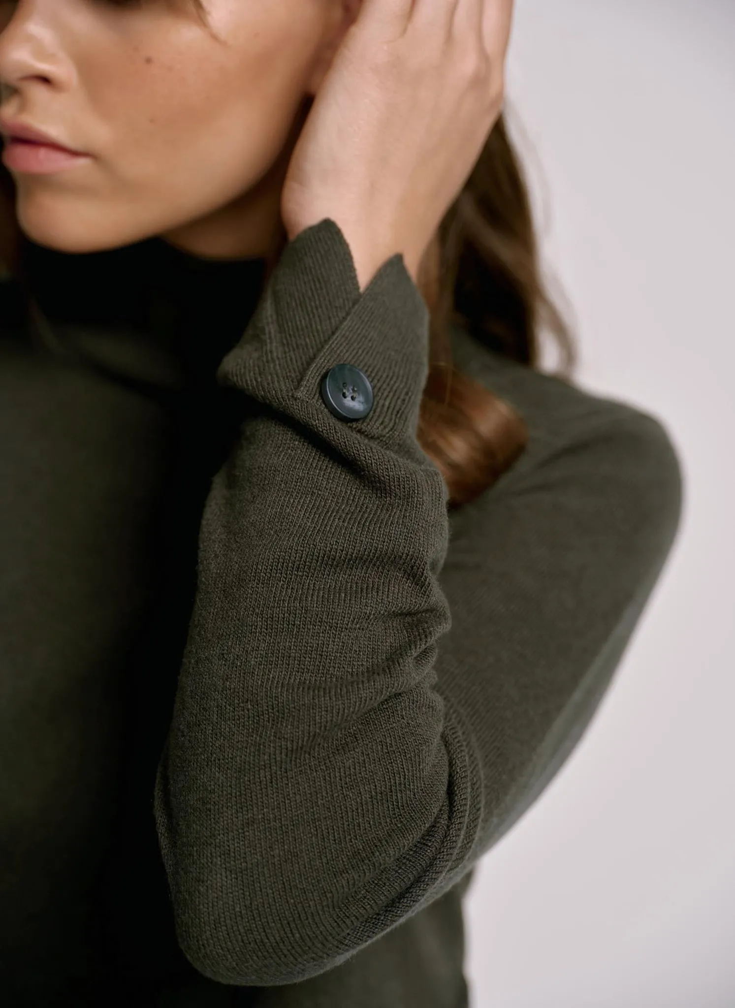 Khaki Button Detail Top sold by Mint Velvet product image thumbnail 4