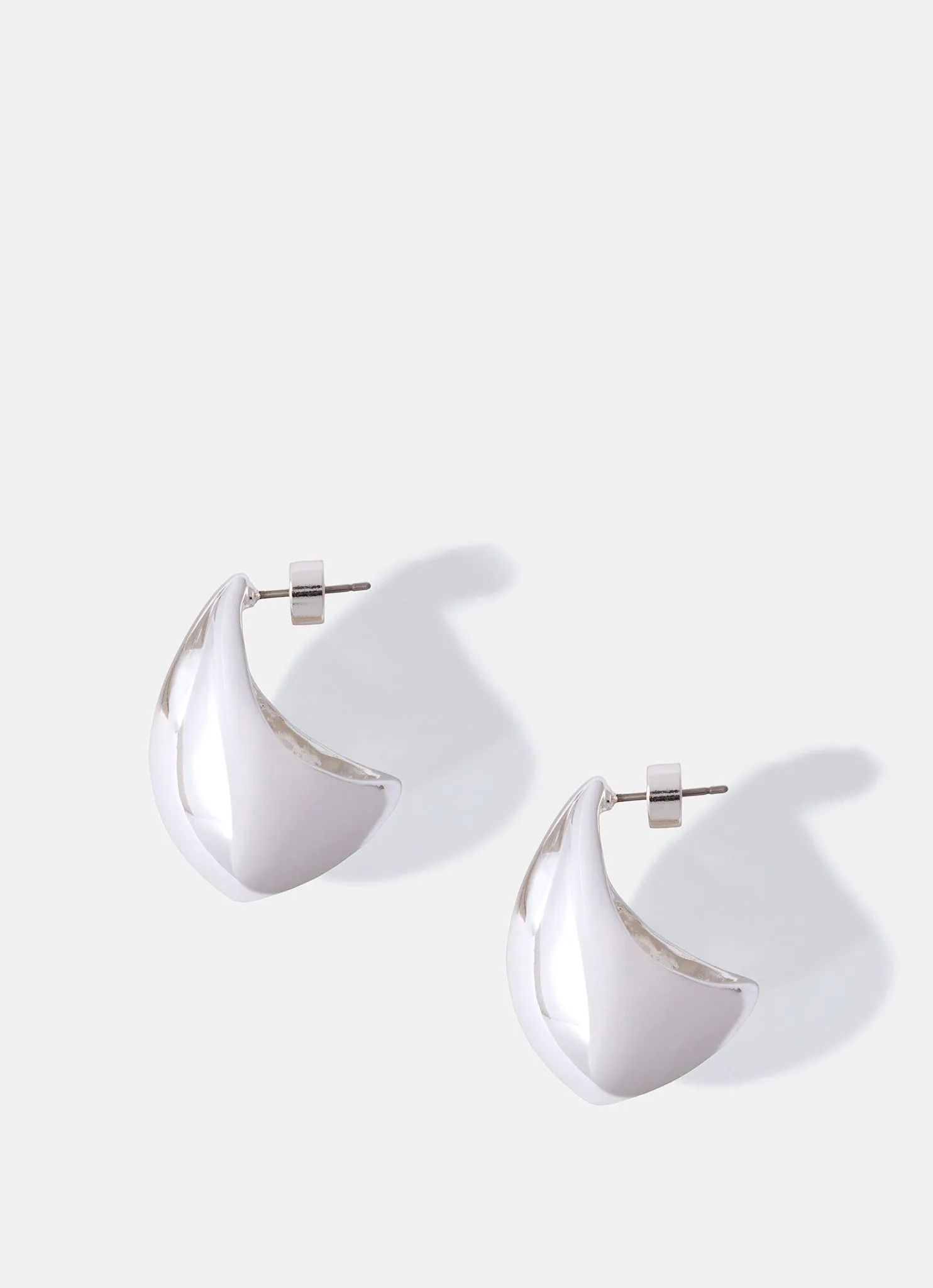 Silver Tone Statement Teardrop Earrings sold by Mint Velvet
