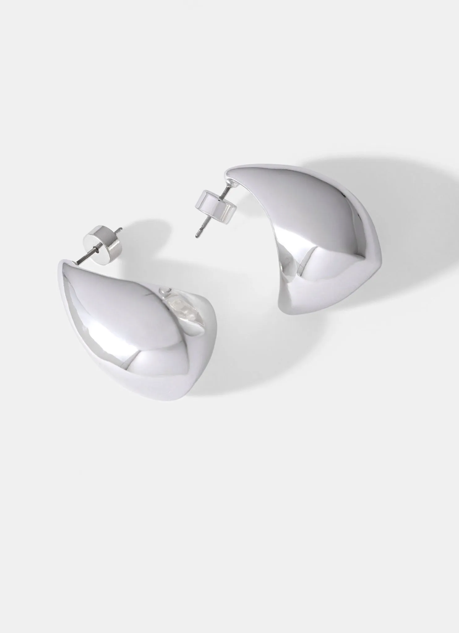 Silver Tone Statement Teardrop Earrings sold by Mint Velvet product image thumbnail 2