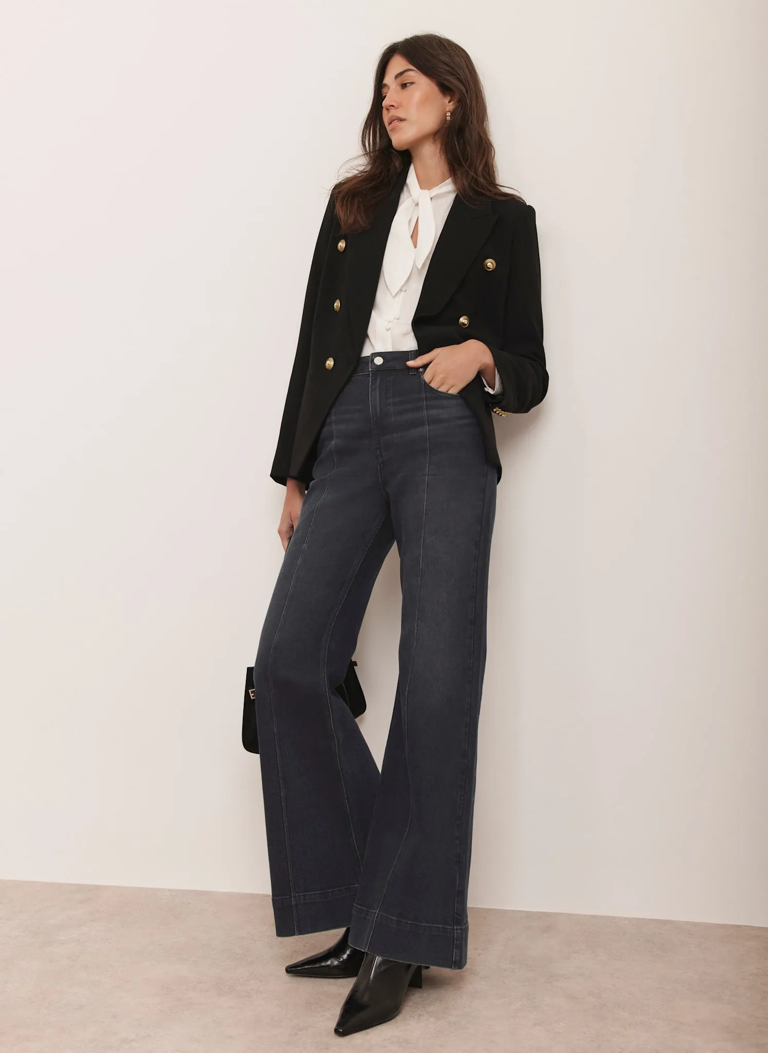 Black Flared Jeans sold by Mint Velvet