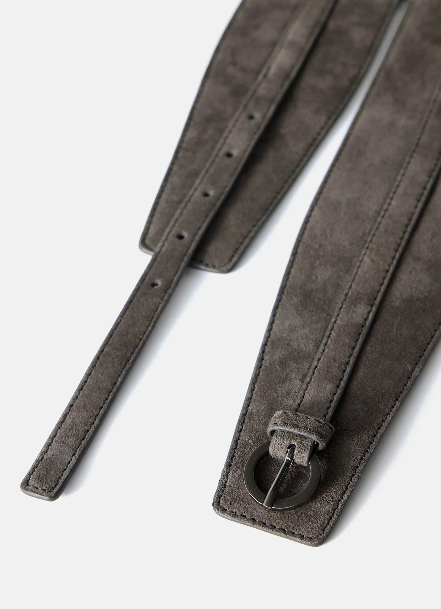 Grey Suede Wide Belt sold by Mint Velvet product image thumbnail 3