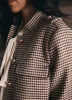 Brown Checked Military Jacket sold by Mint Velvet