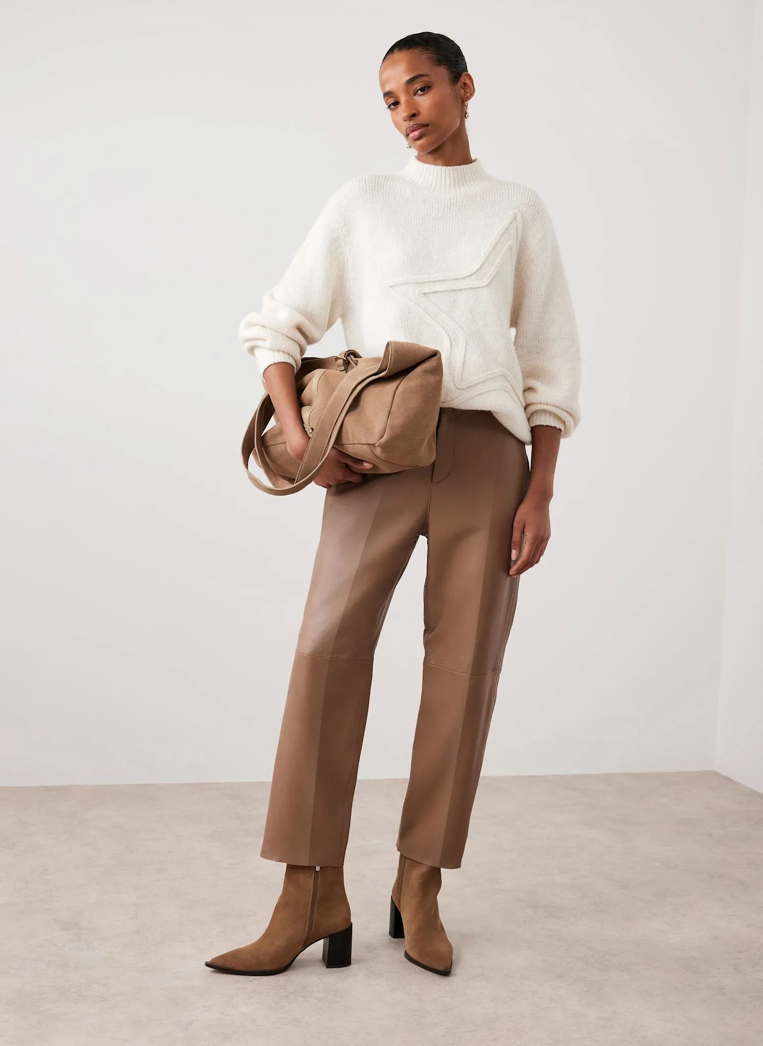 Cream Star Knit Jumper sold by Mint Velvet product image thumbnail 4