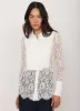 White Lace Pintuck Shirt sold by Mint Velvet