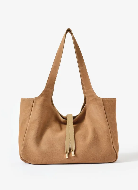 Bobbi Neutral Suede Tote Bag sold by Mint Velvet