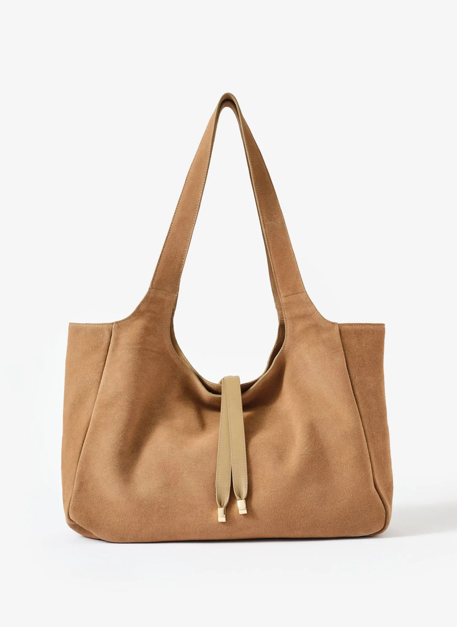 Bobbi Neutral Suede Tote Bag sold by Mint Velvet