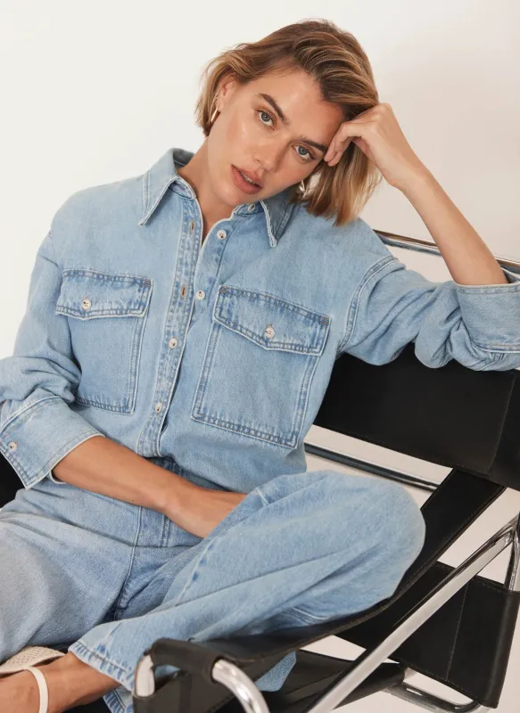 Light Indigo Denim Shirt sold by Mint Velvet