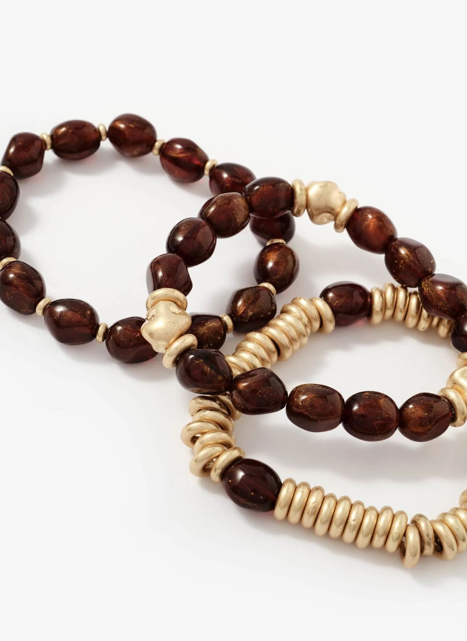 Brown Beaded Bracelet Set sold by Mint Velvet product image thumbnail 4